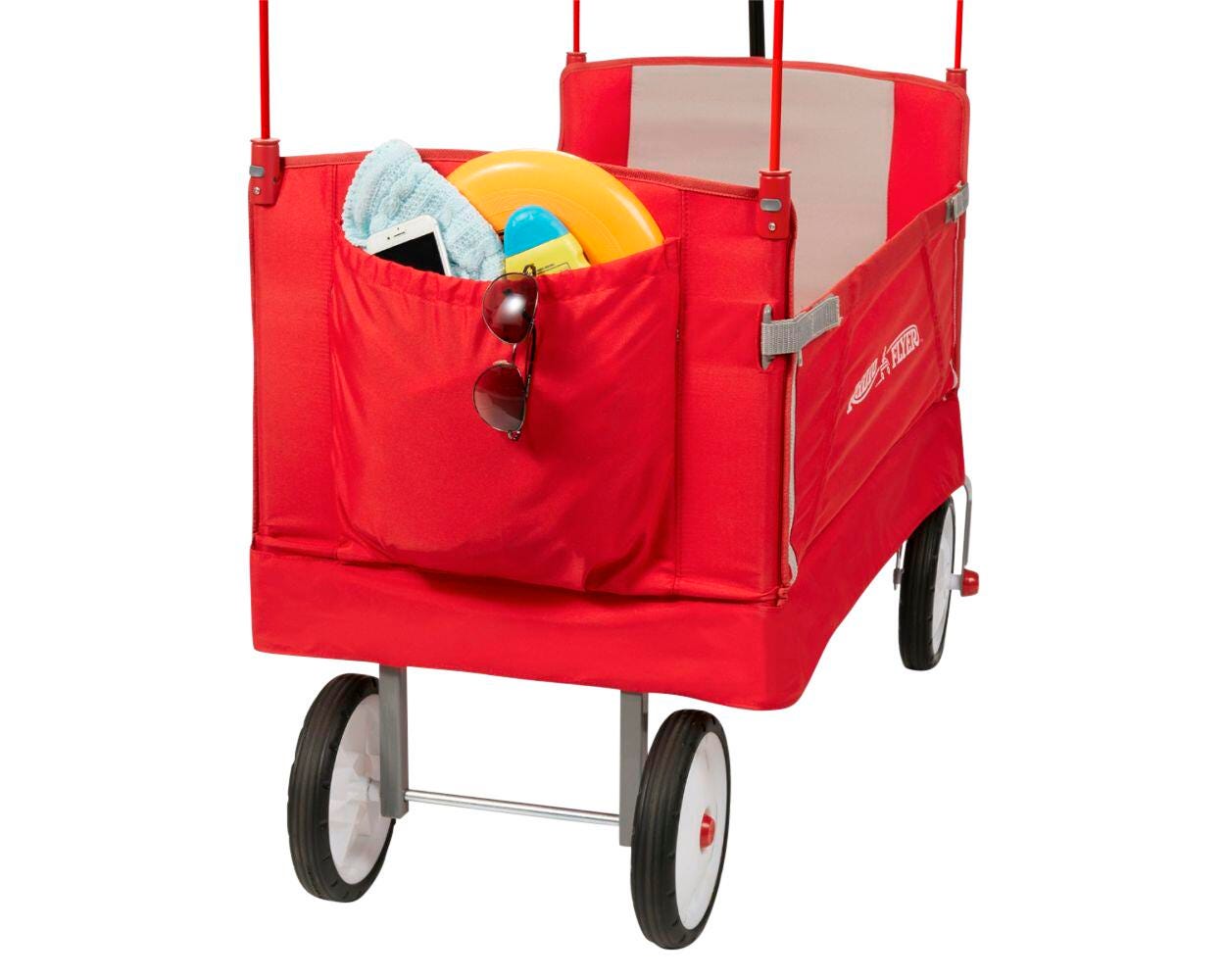 Radio Flyer 3 In 1 EZ Fold Wagon with Canopy